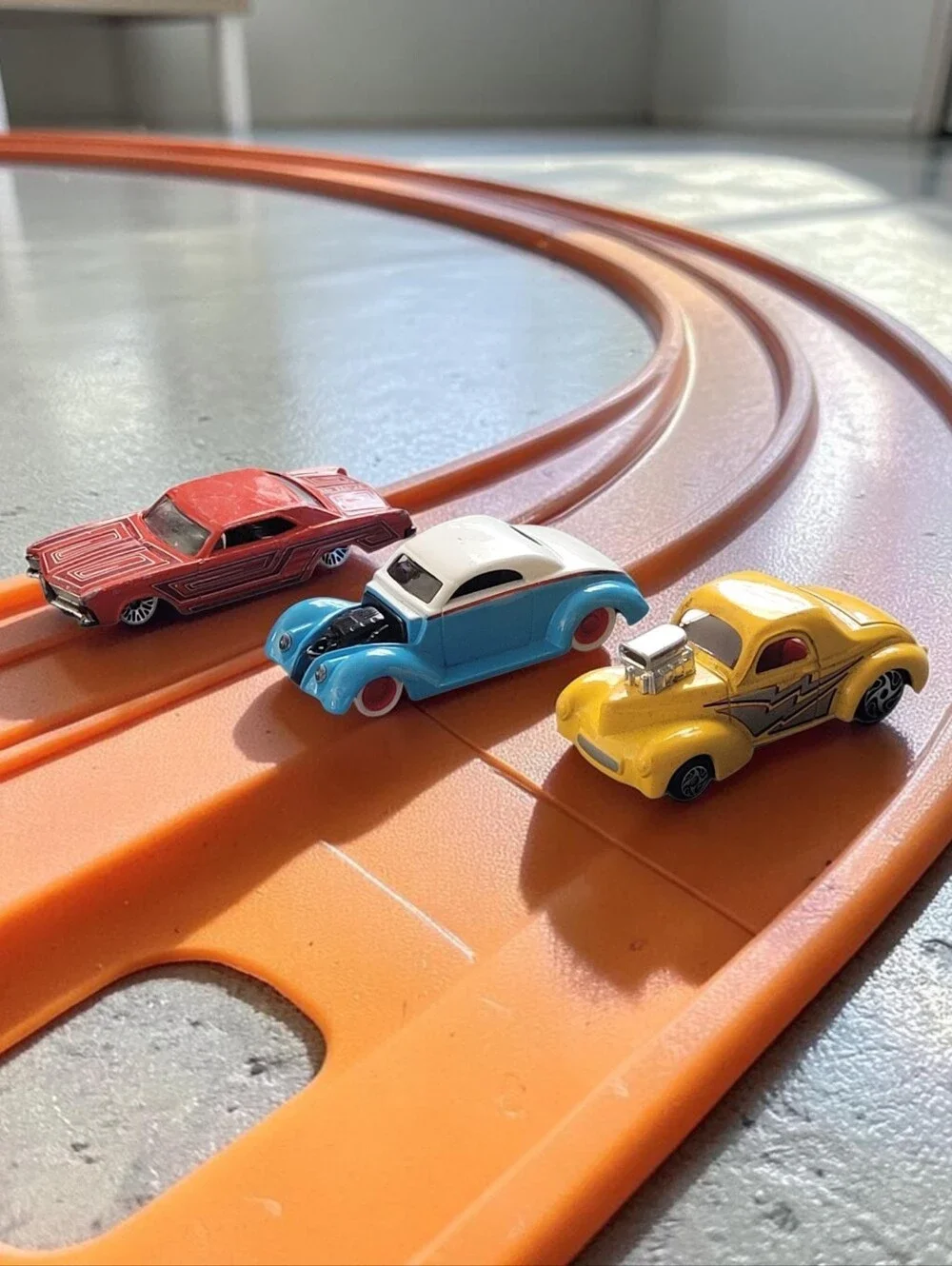 (Lot Of 3) Assorted Racing Champions Street Wheels/ Willys/ Ford/Hot Rod Coupes.